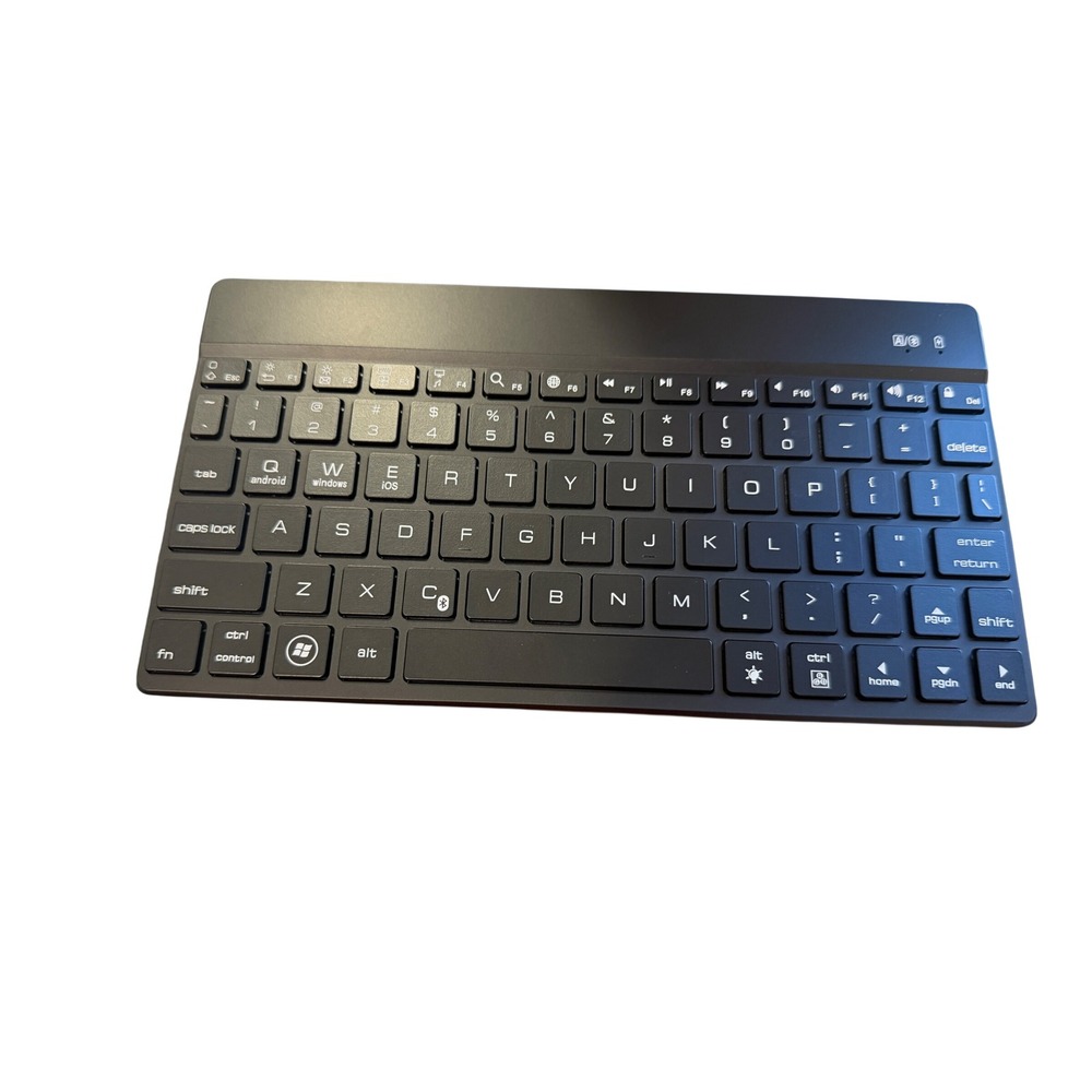F3S Bluetooth Keyboard Wireless Slim Black Universal iOS Android Windows Travel